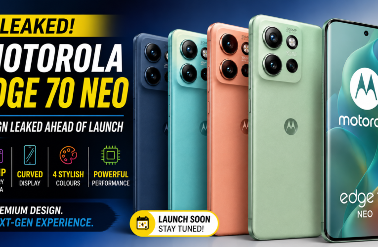 Motorola Edge 70 Neo Design Leaked Ahead of Launch: 200MP Camera and New Colours Revealed
